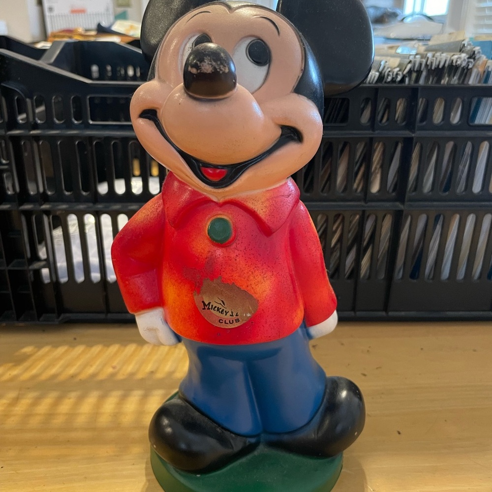 Mickey Mouse vintage piggy bank.